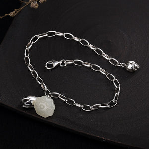 2018 Kehribar Women Bracelet Mosaic Hetian Lotus Thai Restoring Ancient Ways Bracelet Wholesale High-grade Joker Woman Model