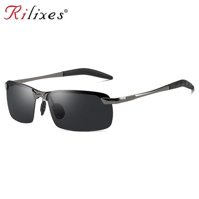 2023 Men's Polarized Sunglasses Aluminum Magnesium Frame Car Driving Sun Glasses 100% UV400 Polarised Goggle Style Eyewear
