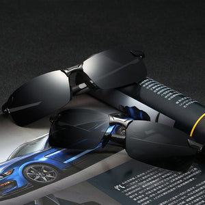 2023 Men's Polarized Sunglasses Aluminum Magnesium Frame Car Driving Sun Glasses 100% UV400 Polarised Goggle Style Eyewear