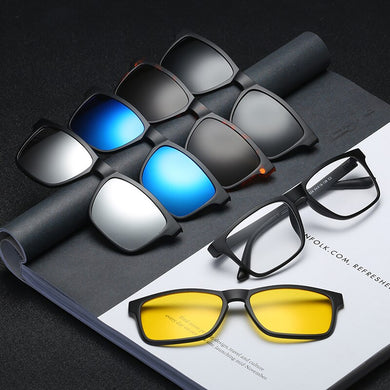 2023 Men's Polarized Sunglasses Brand Metal Eye Summer Sun glasses Dark Green Lens