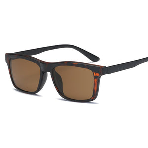 2023 Men's Polarized Sunglasses Brand Metal Eye Summer Sun glasses Dark Green Lens