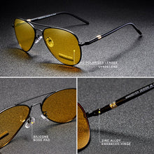 Load image into Gallery viewer, 2023 Mens Polarized Night Driving Sunglasses Men Brand Designer Yellow Lens Night Vision Driving Glasses Goggles Reduce Glare