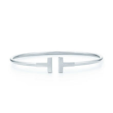 Load image into Gallery viewer, 2018 NEW Fashion Design Tiff Zircon 925 Streling Silver Bracelets Women Brand Charm Bangles Cuff Female Fine Jewelry Gift