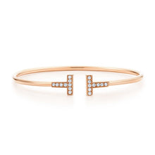 Load image into Gallery viewer, 2018 NEW Fashion Design Tiff Zircon 925 Streling Silver Bracelets Women Brand Charm Bangles Cuff Female Fine Jewelry Gift