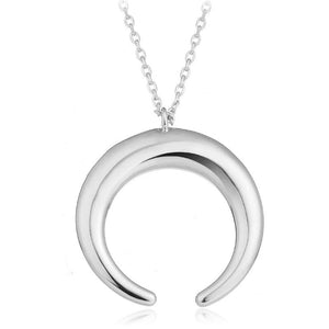 2018 NEW Pendant Necklace Curved Crescent Moon Necklace Women choker Jewelry collana Kolye Bijoux Collares Mujer Collier Femme