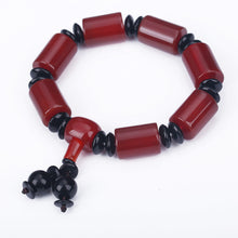 Load image into Gallery viewer, 2018 Natural Agate Jade Bracelet Amber Handmade Natural Stone Stretch Elastic Glass Bead Charm Bracelets Women Fashion Jewelry