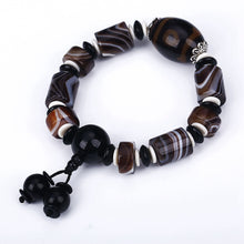 Load image into Gallery viewer, 2018 Natural Agate Jade Bracelet Amber Handmade Natural Stone Stretch Elastic Glass Bead Charm Bracelets Women Fashion Jewelry