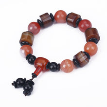 Load image into Gallery viewer, 2018 Natural Agate Jade Bracelet Amber Handmade Natural Stone Stretch Elastic Glass Bead Charm Bracelets Women Fashion Jewelry