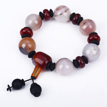 Load image into Gallery viewer, 2018 Natural Agate Jade Bracelet Amber Handmade Natural Stone Stretch Elastic Glass Bead Charm Bracelets Women Fashion Jewelry