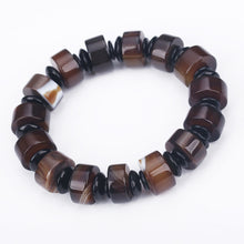 Load image into Gallery viewer, 2018 Natural Agate Jade Bracelet Amber Handmade Natural Stone Stretch Elastic Glass Bead Charm Bracelets Women Fashion Jewelry