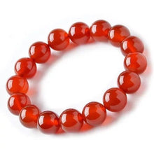 Carica l'immagine nel visualizzatore di Gallery, 2018 Nuovo agata 12mm braccialetto di cristallo forma rotonda braccialetto di pietra naturale perline di cristallo braccialetto elasticizzato perline di gemme verdi rosse 