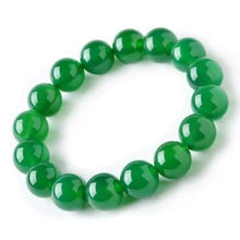 Carica l'immagine nel visualizzatore di Gallery, 2018 Nuovo agata 12mm braccialetto di cristallo forma rotonda braccialetto di pietra naturale perline di cristallo braccialetto elasticizzato perline di gemme verdi rosse 