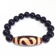 Load image into Gallery viewer, 2018 New Arrival Agate Bracelet Fortune Men/Money Hook Dzi Beads Amulet Tibetan Dzi Beads Bracelet for Men and Women Bring Lucky