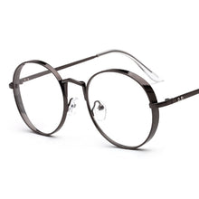 Load image into Gallery viewer, 2022   Metal Frame Eyewear  Big Round Thick Alloy Clear Lens Pink Glasses Frames gafas Spectacles Oculs L3