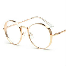 Load image into Gallery viewer, 2022   Metal Frame Eyewear  Big Round Thick Alloy Clear Lens Pink Glasses Frames gafas Spectacles Oculs L3