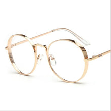 Load image into Gallery viewer, 2022   Metal Frame Eyewear  Big Round Thick Alloy Clear Lens Pink Glasses Frames gafas Spectacles Oculs L3