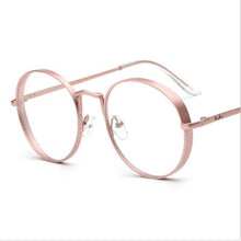 Load image into Gallery viewer, 2022   Metal Frame Eyewear  Big Round Thick Alloy Clear Lens Pink Glasses Frames gafas Spectacles Oculs L3