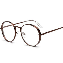 Load image into Gallery viewer, 2022   Metal Frame Eyewear  Big Round Thick Alloy Clear Lens Pink Glasses Frames gafas Spectacles Oculs L3