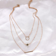 Load image into Gallery viewer, 2018 New Choker Fashion Wild Aperture Metal Rods Necklace Gold Silver Layered Necklace For Women Charm Gift Jewellery