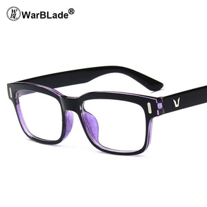 2018 Occhiali da vista Uomo Donna Square Designer di marca Montature per occhiali Trasparente Miopia ottica Occhiali per computer Oculos De Grau