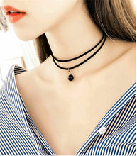Load image into Gallery viewer, 2018 New Fashion Black Lace Pearls choker pendent Necklaces Jewelry Multilayer Chain Imitation For Women Wedding Bride Necklace