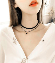 Load image into Gallery viewer, 2018 New Fashion Black Lace Pearls choker pendent Necklaces Jewelry Multilayer Chain Imitation For Women Wedding Bride Necklace