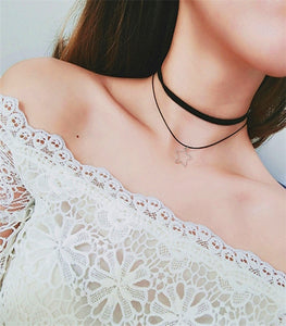 2018 New Fashion Black Lace Pearls choker pendent Necklaces Jewelry Multilayer Chain Imitation For Women Wedding Bride Necklace