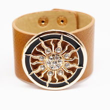 Load image into Gallery viewer, 2018 New Fashion Ladies Jewelry PU Leather Adjustable Bracelet Wide Alloy Punk Retro Bracelets &amp; Bangles Women Jewelry Gift