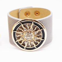 Load image into Gallery viewer, 2018 New Fashion Ladies Jewelry PU Leather Adjustable Bracelet Wide Alloy Punk Retro Bracelets &amp; Bangles Women Jewelry Gift