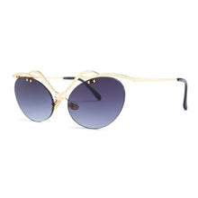 Carica l&#39;immagine nel visualizzatore di Gallery, 2023 Retro Oval Letters Sunglasses Cat Eye Frame Rimless Sunglasses Trending Men Punk Sun Glasses Female UV400