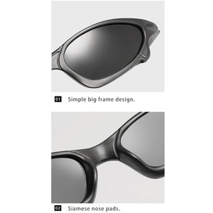 2023 Small Colourful Lens Sport Sunglasses Men Polarized UV400 Coating Mirrored Driving Fishing Sun Glasses Oculos