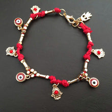 Load image into Gallery viewer, 2018 New Fashion jewelry handcrafted jewelry bracelet Unisex Crystal from Austrian Retro Simple Palm Eye Bracelet 4 Colors
