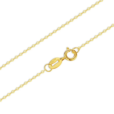 2018 New Hot Genuino 18 K Oro Bianco Giallo O Catena 18 Pollici/45 CM AU750 Prezzo di Costo Collana Ciondolo Regalo di Festa di Nozze per le Donne 