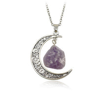 Load image into Gallery viewer, 2018 New Jewelry Hot crystal Necklace Soft Gothic Garbage Witchcraft Goddess Purple Stone Necklace Wholesale