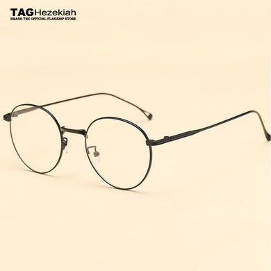 2023 Metal women Eyewear frames Retro Nerd round optical clear myopia designer brand Glasses frame Men Accessories computer