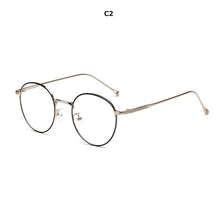 Load image into Gallery viewer, 2023 Metal women Eyewear frames Retro Nerd round optical clear myopia designer brand Glasses frame Men Accessories computer
