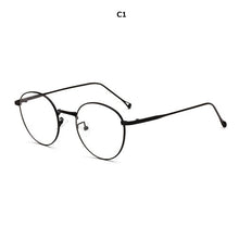Load image into Gallery viewer, 2023 Metal women Eyewear frames Retro Nerd round optical clear myopia designer brand Glasses frame Men Accessories computer