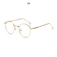 Load image into Gallery viewer, 2023 Metal women Eyewear frames Retro Nerd round optical clear myopia designer brand Glasses frame Men Accessories computer