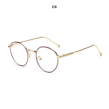Load image into Gallery viewer, 2023 Metal women Eyewear frames Retro Nerd round optical clear myopia designer brand Glasses frame Men Accessories computer