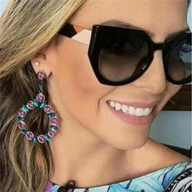 2023 Oversized Butterfly sunglasses women brand designer Round women's glasses Cat Eye sunglasses ladies UV400