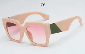 2023 Oversized Square Sunglasses women Men  Brand Designer Sun glasses lady Retro Big frame Gradien Sunglasses UV400