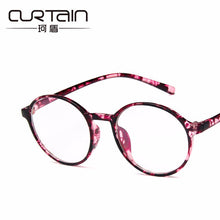 Load image into Gallery viewer, 2023 Retro round eyeglass frame 2387 100 with myopia flat lens student art spectacle frame