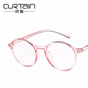 2023 Retro round eyeglass frame 2387 100 with myopia flat lens student art spectacle frame