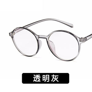 2023 Retro round eyeglass frame 2387 100 with myopia flat lens student art spectacle frame