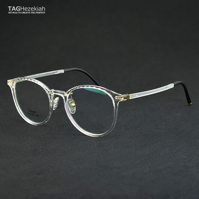 2023 Round Glasses Frame Transparent TR90 Nerd Vintage Spectacle Frames For Women Men Accessories Eyewear Frames