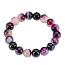 Load image into Gallery viewer, 2018 New Summer Style Natural Stone Beads Bracelet Women Men Pink Blue White Yellow Red Beads Stretch Bracelet Bracelets Jewelry