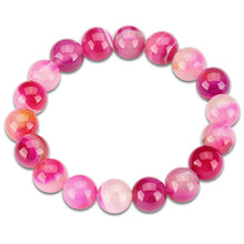 Load image into Gallery viewer, 2018 New Summer Style Natural Stone Beads Bracelet Women Men Pink Blue White Yellow Red Beads Stretch Bracelet Bracelets Jewelry