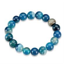 Load image into Gallery viewer, 2018 New Summer Style Natural Stone Beads Bracelet Women Men Pink Blue White Yellow Red Beads Stretch Bracelet Bracelets Jewelry