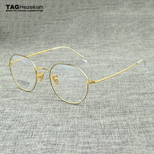 Load image into Gallery viewer, 2023 Titanium alloy round glasses frame women brand eyeglasses frames men Student myopia optical glasses computer