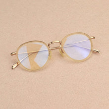 Load image into Gallery viewer, 2023 round glasses computer glasses frame Retro myopia transparent eyeglasses frames men women titanium spectacle frames